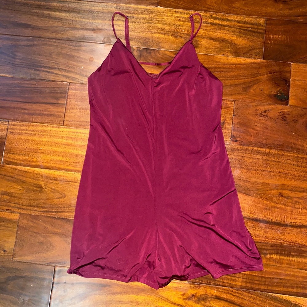 Silence + Noise: Maroon Romper